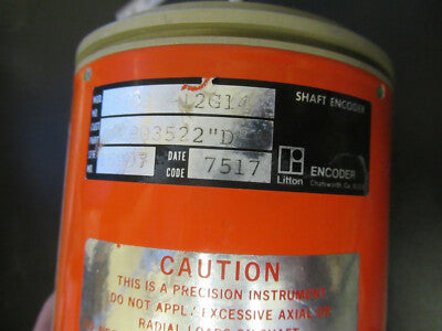 LITTON SHAFT ENCODER [bent bottom] AS PICTURED &5k-ft-70