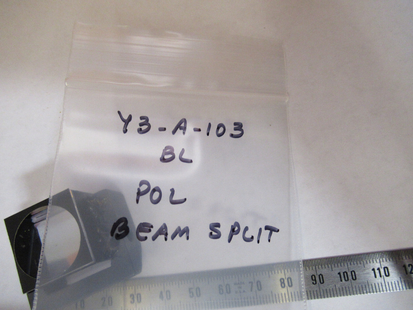 BAUSCH LOMB POL BEAM SPLITTER PRISM OPTICS MICROSCOPE PART AS PICTURED Y3-A-103