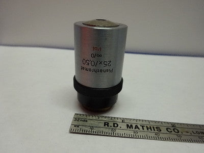 Microscope Part Objective Aus Jena Germany Pol 25X [dirty] Optics