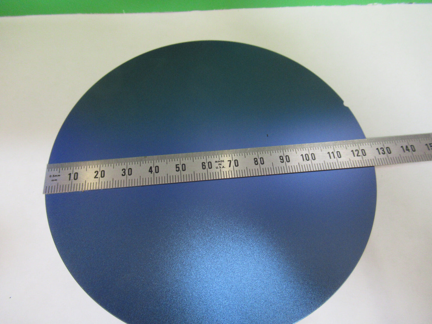 SILICON WAFER SINGLE CRYSTAL 5" DIAMETER COATED AS PICTURED &S8-A-77