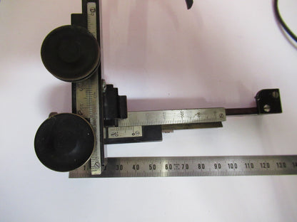 BAUSCH LOMB XY STAGE CLIPS SPECIMEN MICROSCOPE PART AS PICTURED Y4-A-48