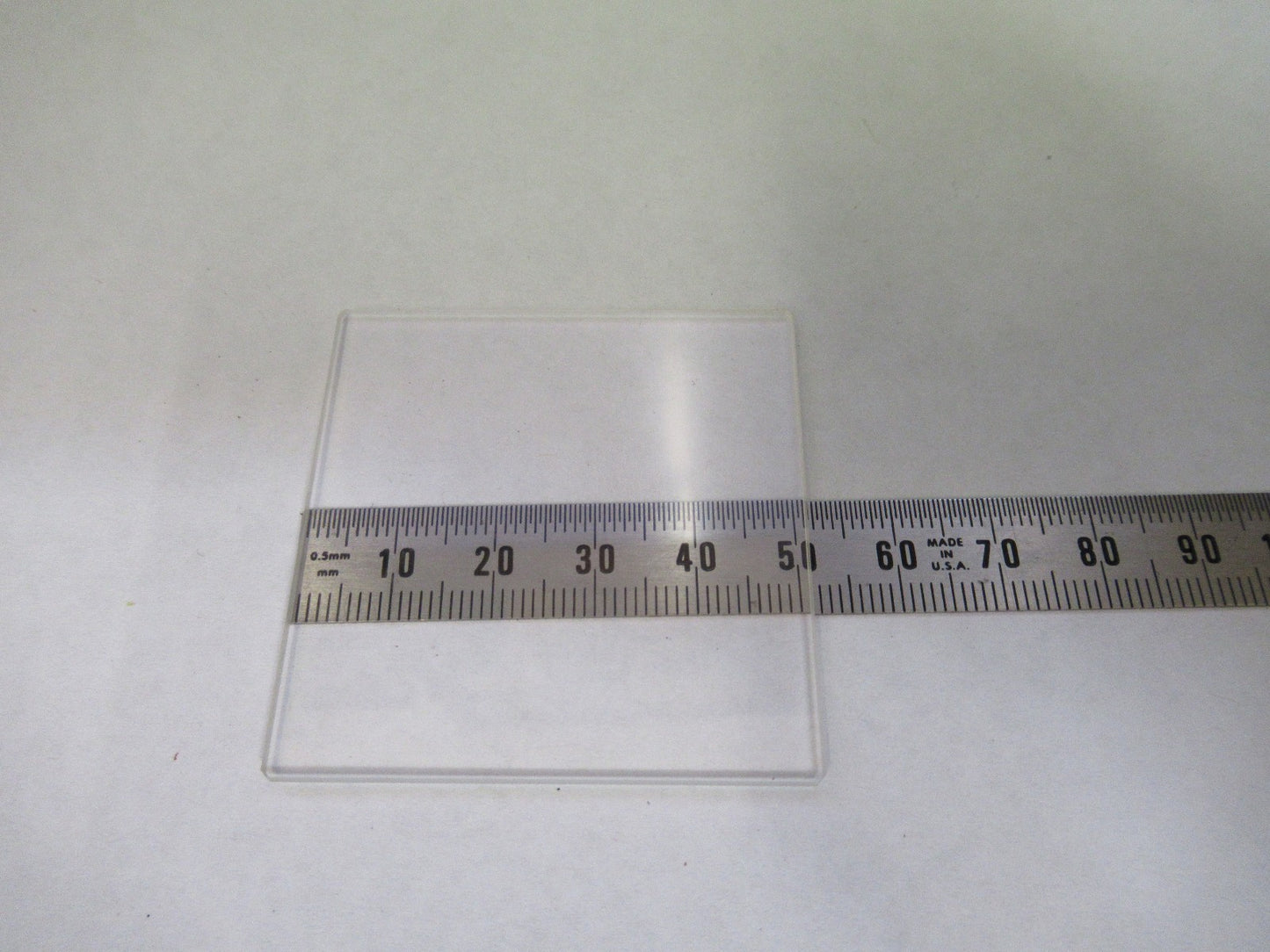 OPTICAL GLASS BK-7 FLAT WINDOW 50 X 50 mm OPTICS AS PICTURED U8-A-64