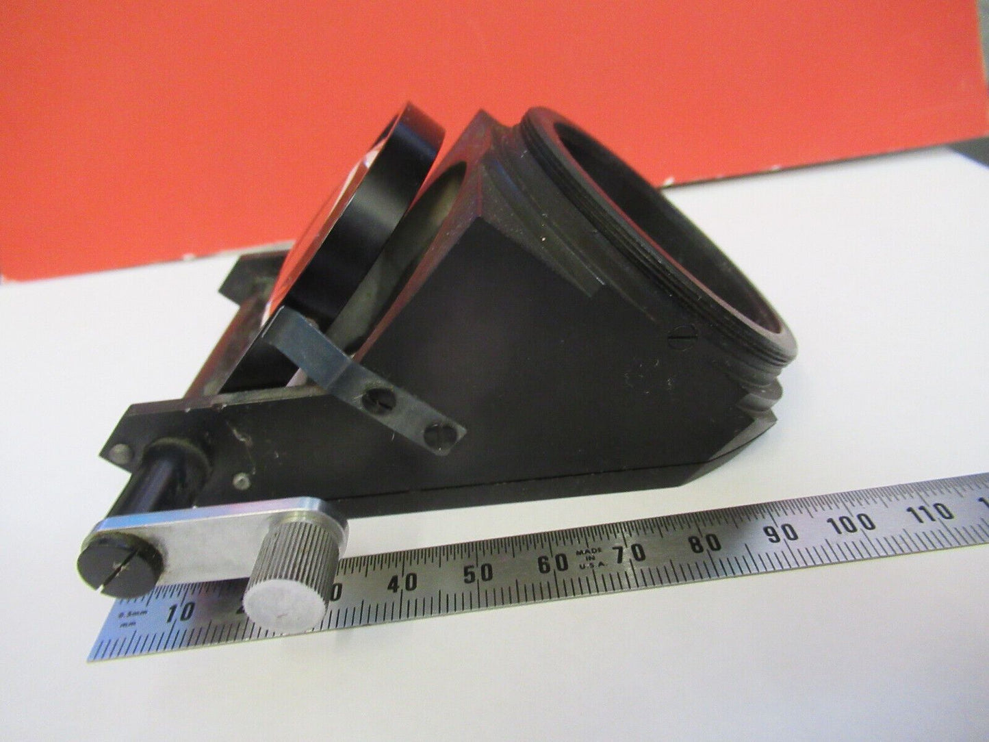 LEITZ BRIGHTFIELD MIRROR ASSEMBLY MICROSCOPE PART AS PICTURED Q5-B-47