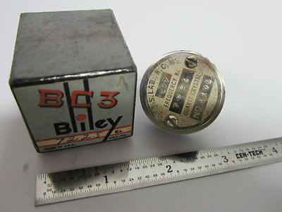 VINTAGE BLILEY BC3  FMC QUARTZ CRYSTAL + ORIGINAL BOX FREQUENCY CONTROL  BIN#8C