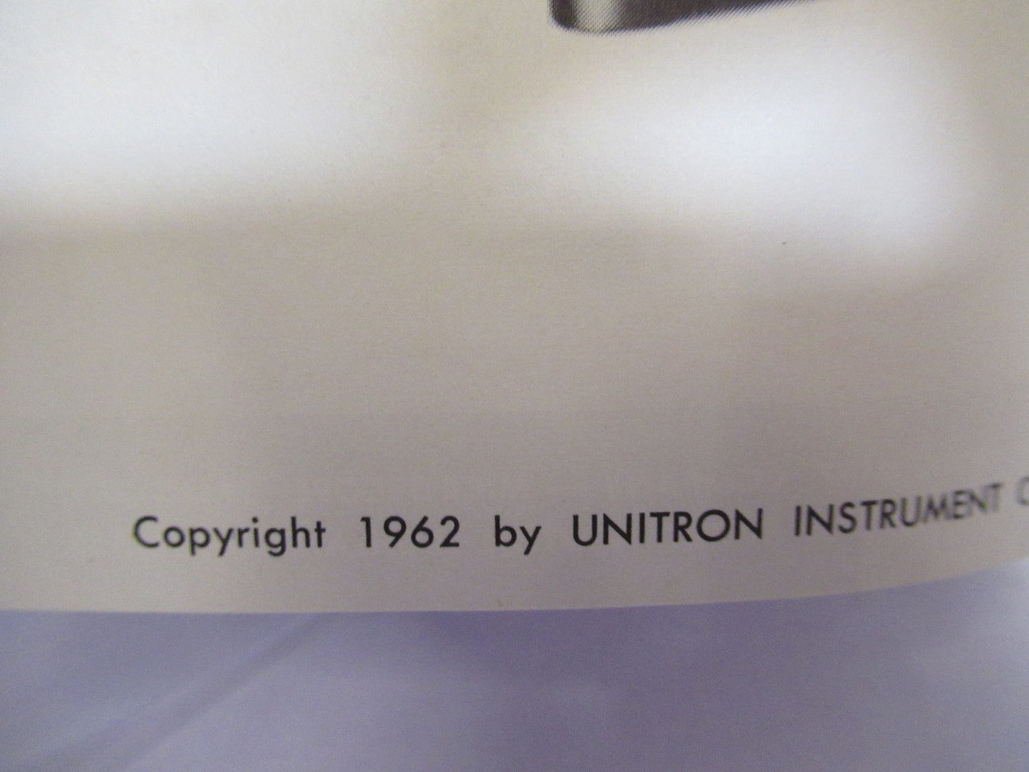 ANTIQUE UNITRON BOOKLET INSTRUCTIONS 1962 MICROSCOPE PART AS PICTURED  V7-A-14
