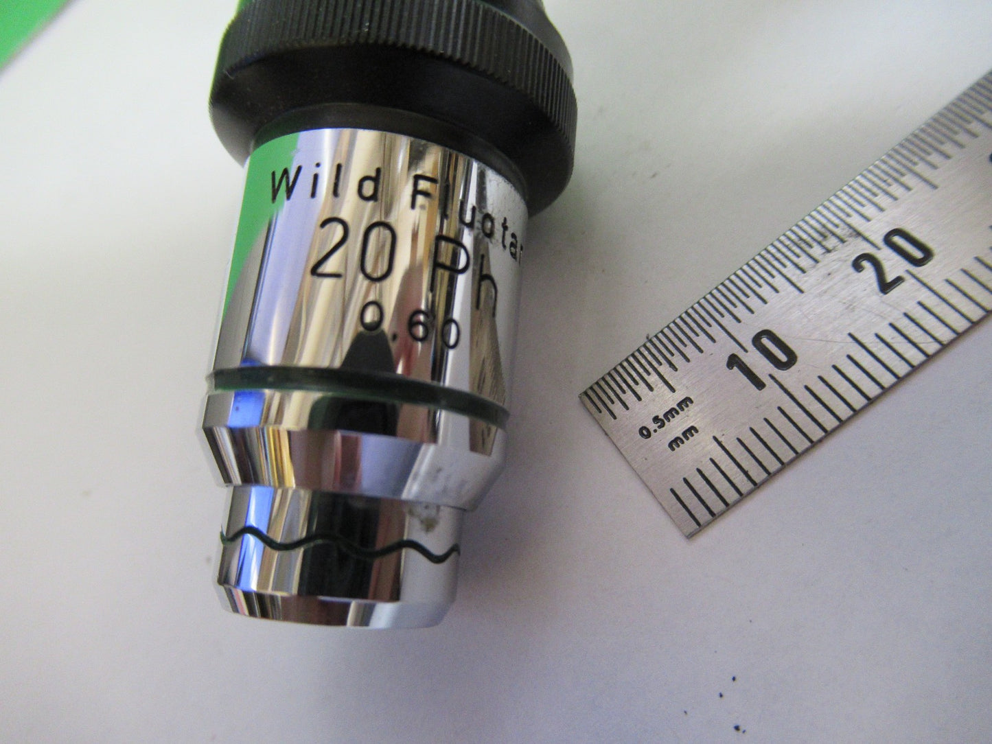 WILD HEERBRUGG SWISS FLUOTAR OBJECTIVE 20X MICROSCOPE PART PHASE AS PIC V7-FT-97