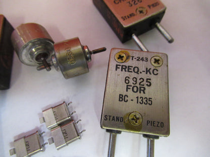 LOT VINTAGE WWII  QUARTZ CRYSTAL FT-243  KC FREQUENCY RADIO AMATEUR X3-B-16
