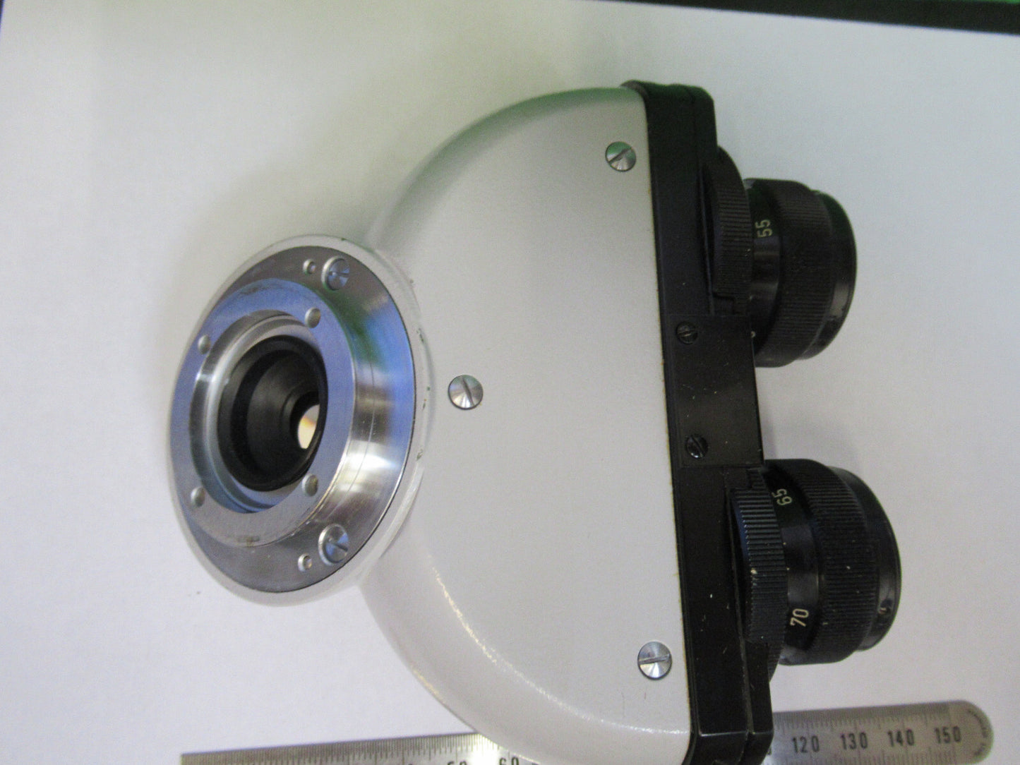 MICROSCOPE PART OPTICAL ZEISS GERMANY BINOCULAR HEAD OPTICS AS PIC #G2-A-64