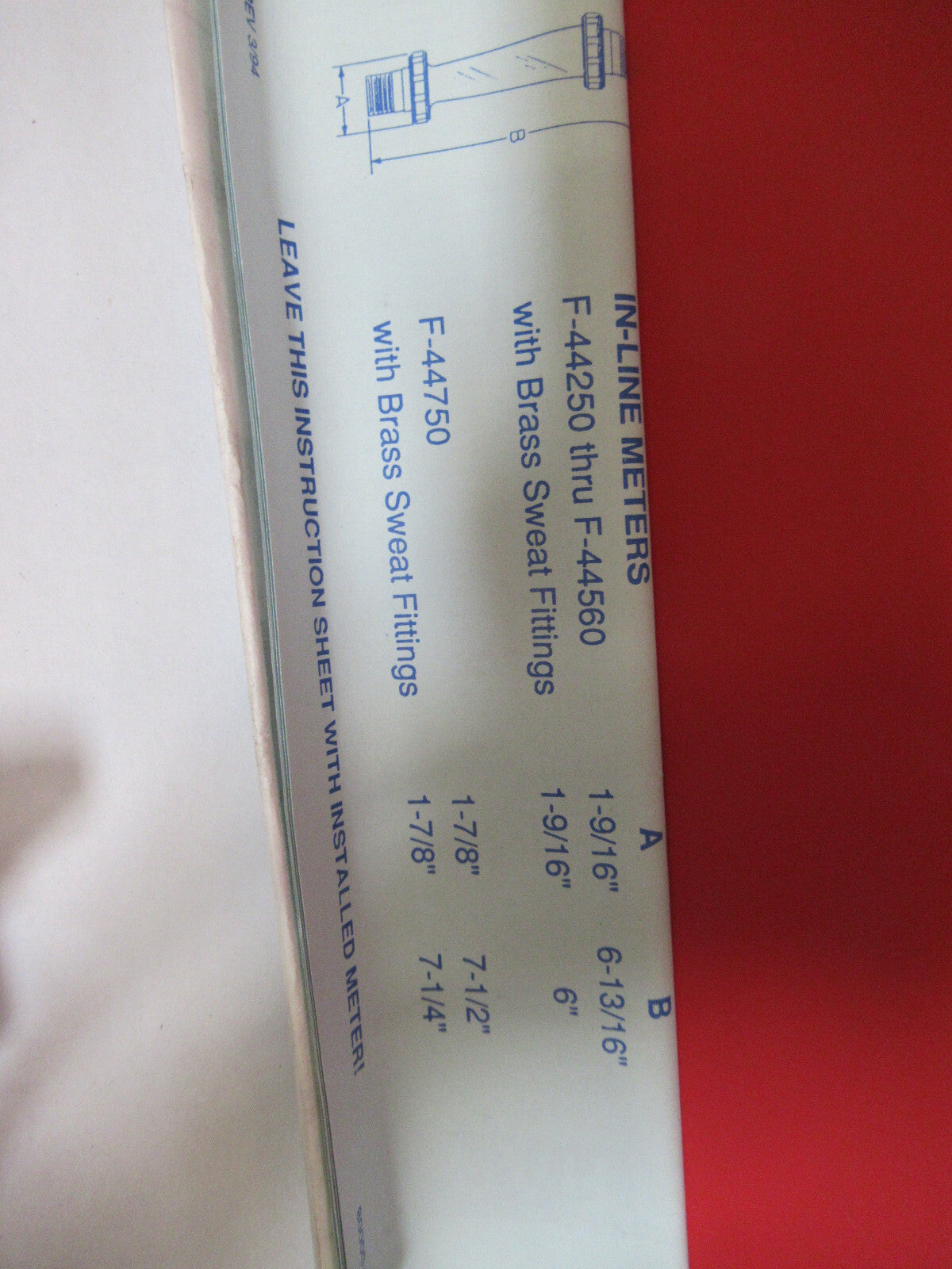 PLASTIC FLOW METER PAIR F44376 AS PICTURED G4-A-12