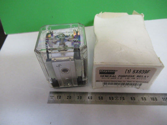 DAYTON GENERAL PURPOSE RELAY 5X839F AS IS BIN#Q4