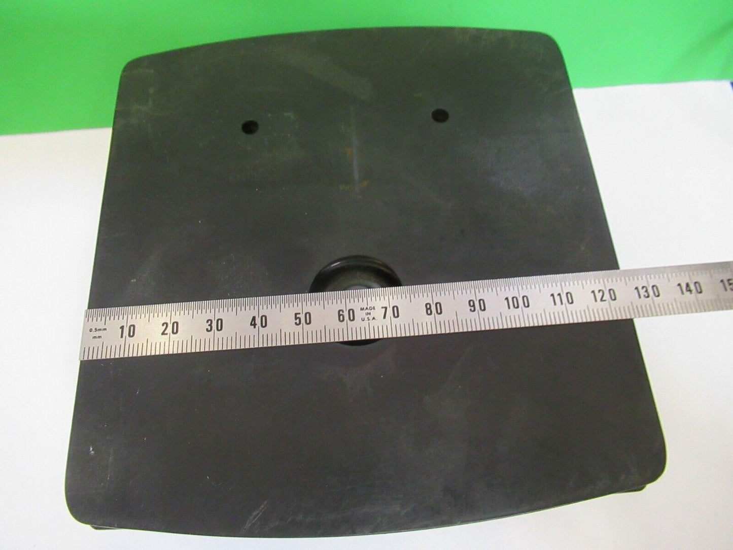 AMERICAN OPTICS AO STAGE TABLE + CONDENSER MICROSCOPE PART AS PICTURED &W4-A-52