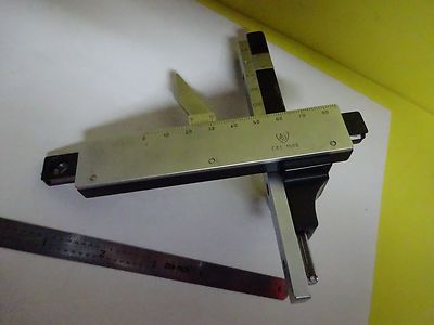 Microscope Stage Specimen Micrometer Germany American Optical Co. 1580 American Optics