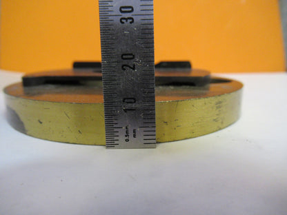 ANTIQUE BRASS ENGLAND RJ BECK STAGE TABLE MICROSCOPE PART AS PICTURED Y2-A-59