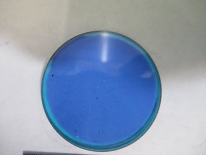 OLD LEITZ WETZLAR BLUE GLASS FILTER OPTICS MICROSCOPE PART AS PICTURED X4-A-42
