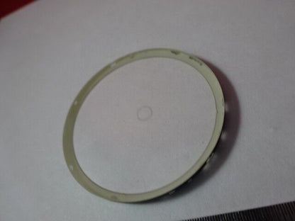 OPTICAL COLLIMATOR WINDOW TARGET GLASS OPTICS AS IS &U7-A-13B