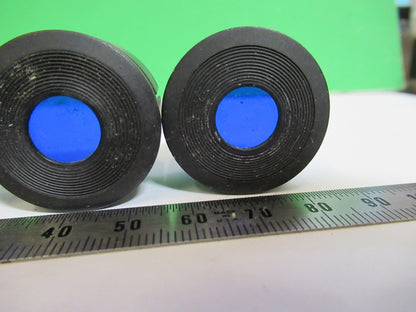 BAUSCH LOMB  EYEPIECE LOT BLUE FILTER OPTICS MICROSCOPE PART V7-FT-76