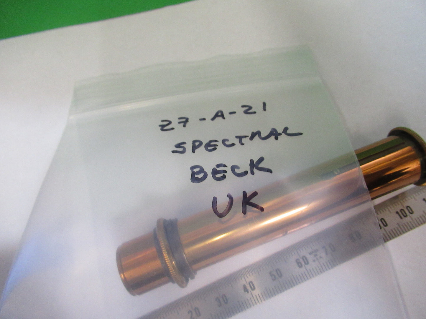 Antique Beck UK Spectroscopy Spectral Optics Microscope Part