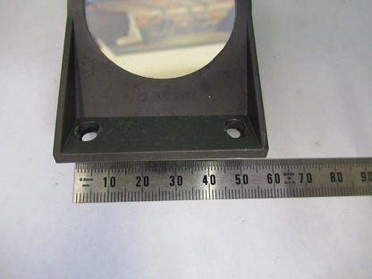 AUS JENA GERMANY FLAT MIRROR MOUNTED MICROSCOPE PART AS PICTURED V8-B-43