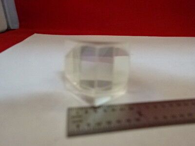 MICROSCOPE PART PRISM ASSEMBLY [chip on edge] OPTICS AS IS #AM-50