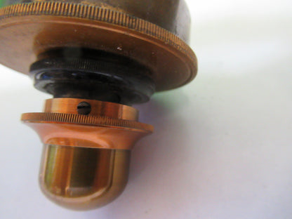 Antique Brass Condenser Piece UK England Microscope Part