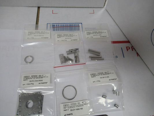 KIMBALL PHYSICS eV LOT PARTS HIGH VACUUM RATED AS PICTURED  #W1-A-34
