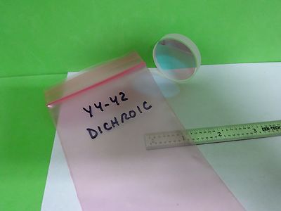 OPTICAL DICHROIC COATED  MIRROR LASER OPTICS BIN#Y4-42