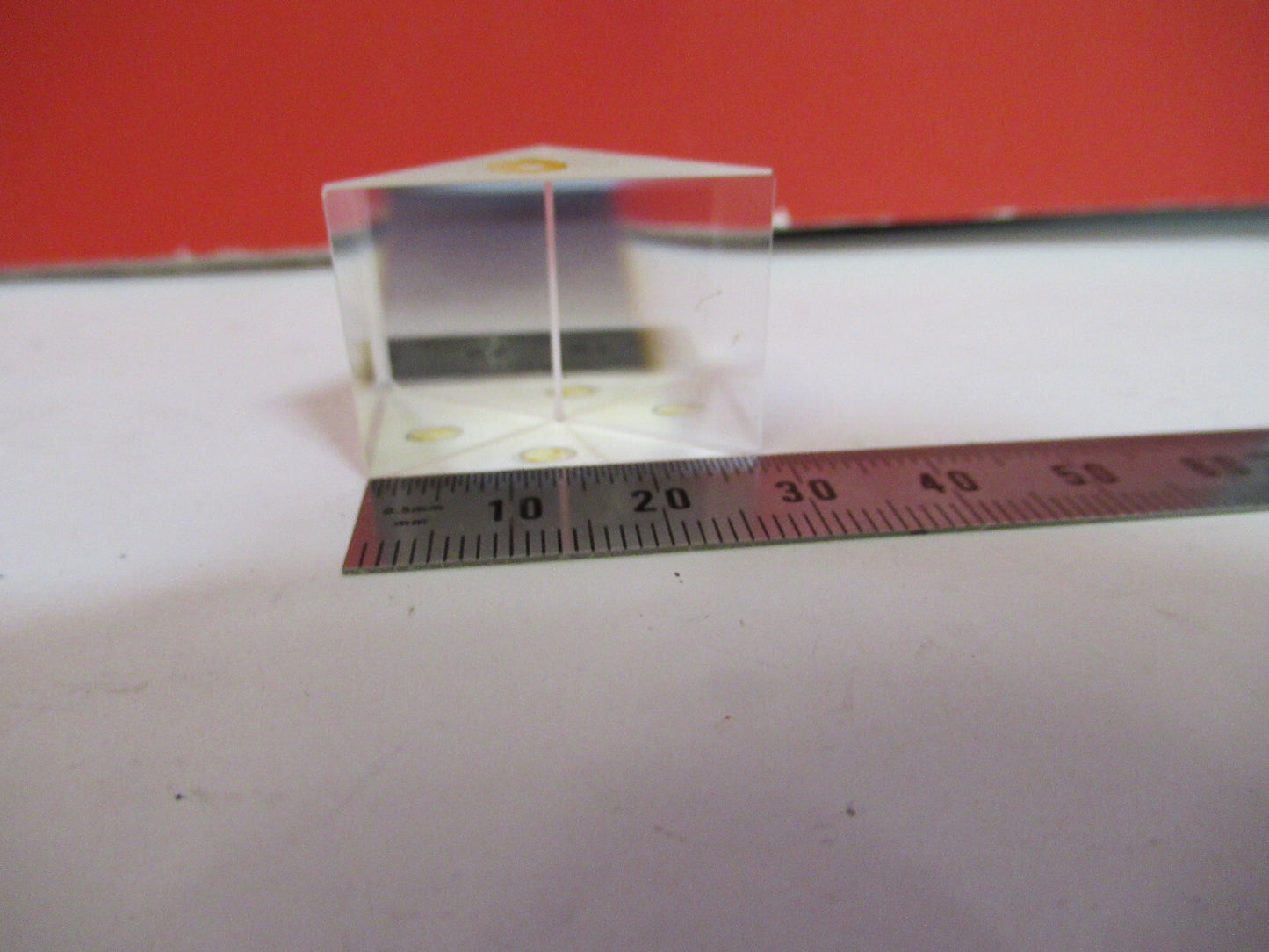 BAUSCH LOMB GLASS PRISM HEAD MICROSCOPE PART AS PICTURED  T1-A-55