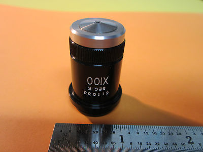 MICROSCOPE PART OBJECTIVE BECK LONDON ACHRO 100X  OPTICS BIN#9-29