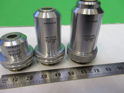 LOT LEITZ wetzlar GERMANY OBJECTIVE MICROSCOPE PART /170 AS PICTURED X2-A-35