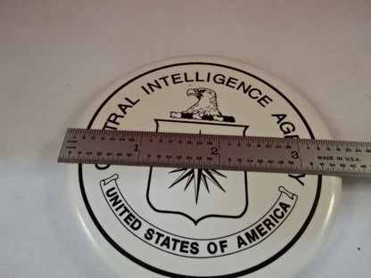 Collectable Glass Coaster Cia Central Intelligence Agency