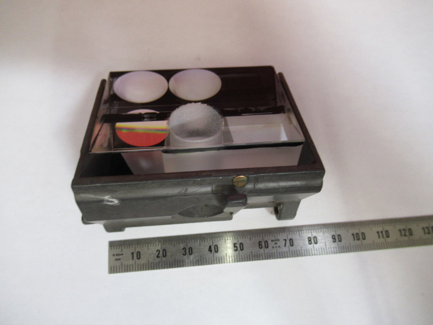 LEICA LEITZ GERMANY DMRB CUSTOM HEAD PRISM MICROSCOPE PART AS PICTURED T8-B-05