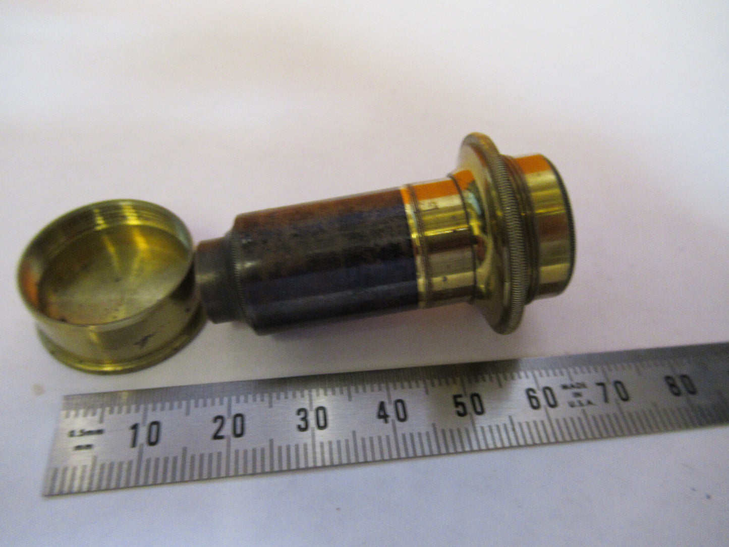 BECK ENGLAND OBJECTIVE LENS ANTIQUE OPTICS MICROSCOPE PART AS PICTURED Y2-A-76