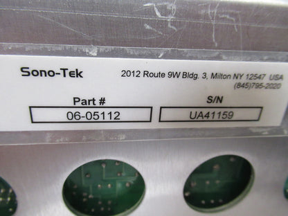 Sono-tek Ultrasonic Power Supply 06-05112 RF + Thermocouple