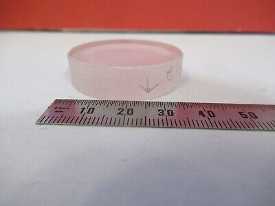 OPTICAL FLAT COATED LENS MIL SPEC OPTICS AS PICTURED &87-FT-61