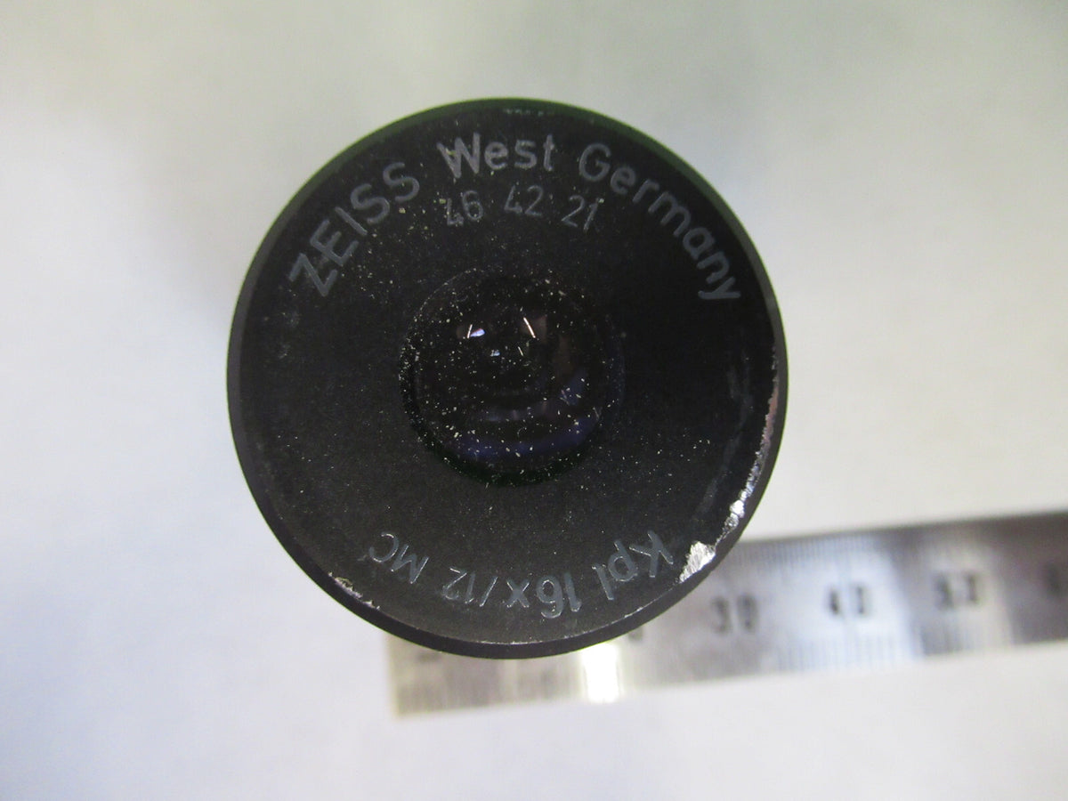 ZEISS KPL 16X 12 MC EYEPIECE OPTICS 464221 MICROSCOPE PART AS PICTURED S7-A-45