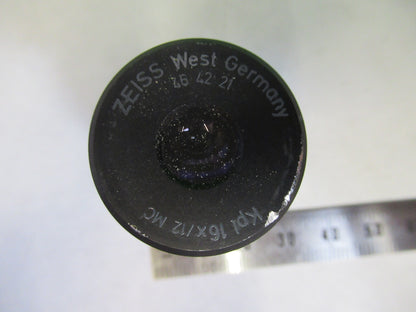 ZEISS KPL 16X 12 MC EYEPIECE OPTICS 464221 MICROSCOPE PART AS PICTURED S7-A-45