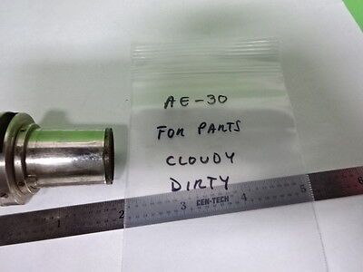 MICROSCOPE PART WITH SLOT FOR SLIDE [dirty cloudy] OPTICS AS IS #AE-30