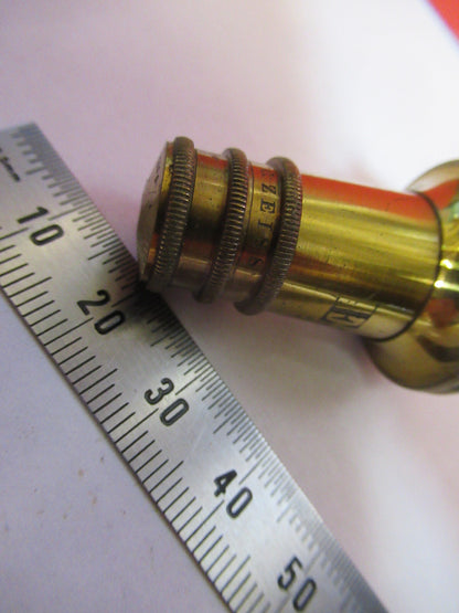 ANTIQUE  CARL ZEISS GERMANY "E" OBJECTIVE MICROSCOPE PART AS PICTURED G4-A-109