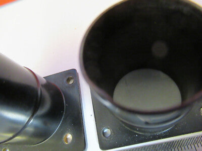 Ernst Leitz Wetzlar Brass Pair Ocular Holder Head Microscope Part