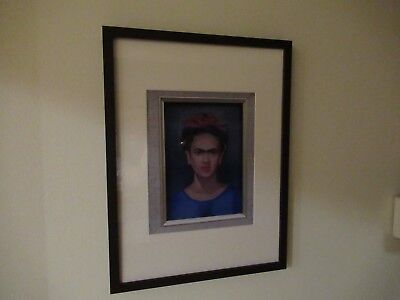 FRIDA KAHLO MEXICAN SELF-PORTRAIT 1945 REPRODUCTION FRAMED NICE HOME DECOR #LOB4