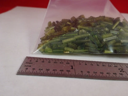 ROUGH TOURMALINE GREEN MINERAL CRYSTAL JEWELRY INDIA 50 GRAM LOT AS IS #14-A-05