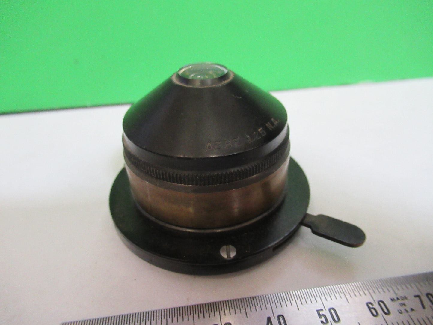 ANTIQUE BAUSCH LOMB CONDENSER + IRIS 39mm  MICROSCOPE PART AS PICTURED H7-B-65