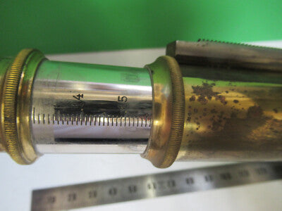 Antique Brass Tubus + Nosepiece Ernst Leitz Microscope Part
