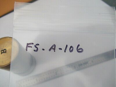 CARL ZEISS JENA "B" EMPTY BRASS OBJECTIVE CAN MICROSCOPE AS PICTURED &F5-A-106