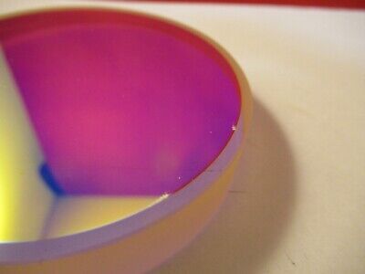OPTICAL FLAT ZERODUR COATED 3" DIAMETER 1/10 WAVE OPTICS slight scratch &9-FT-73