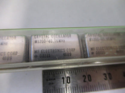 LOT 10 EA MF ELECTRONICS QUARTZ OSCILLATOR FREQUENCY 40.96 MHz G5-A-80