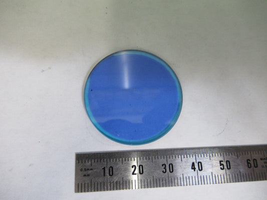 Old Ernst Leitz Wetzlar Blue Glass Filter Optics Microscope Part