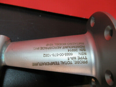 Aircraft Rosemount Aerospace 101F MA-1 Nsn 6685-00-678-1082 Probe Temperature