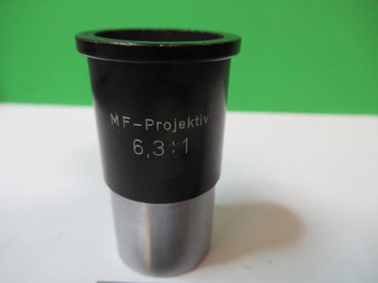 M-f Projectik Aus Jena 6.3X Eyepiece Lens Microscope Part