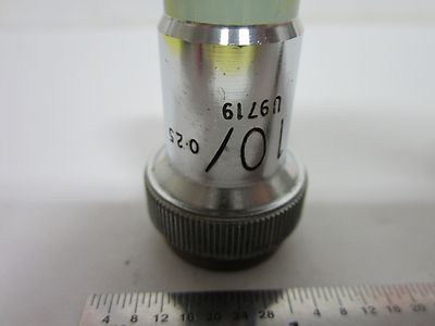 MIKROSKOP-OBJEKTIV VICKERS UK ENGLAND 10X METALLOGRAPH OPTICS BIN#G5-24
